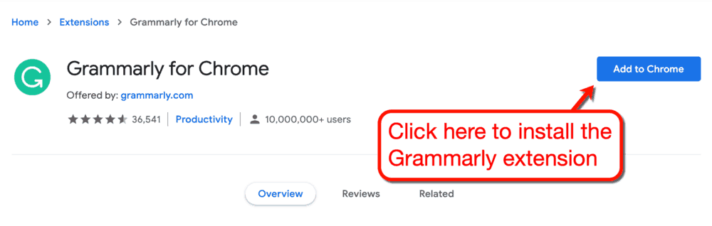 如何在Chrome上安装Grammarly