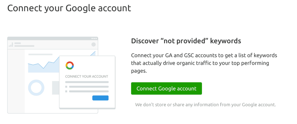 连接您的谷歌帐户页面