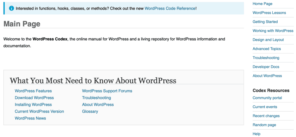 WordPress法典