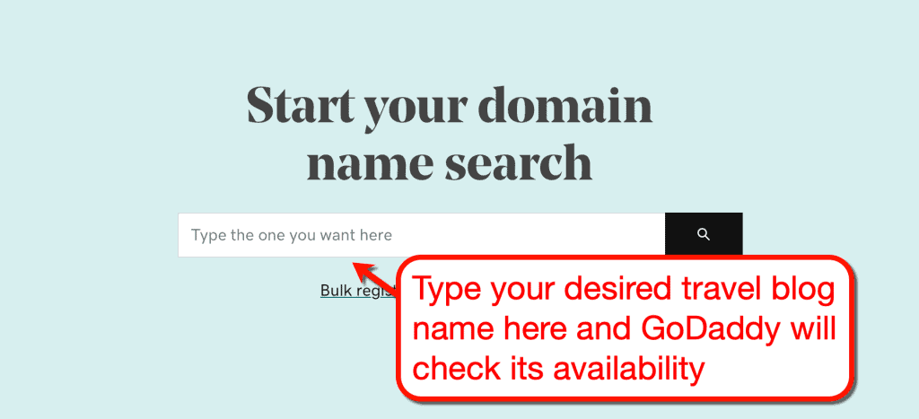 Godaddy Domain搜索工具