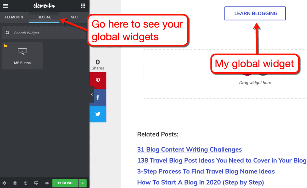 学习博客全球Widget