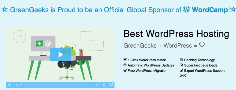 Greengeeks Wordpress Hosting.
