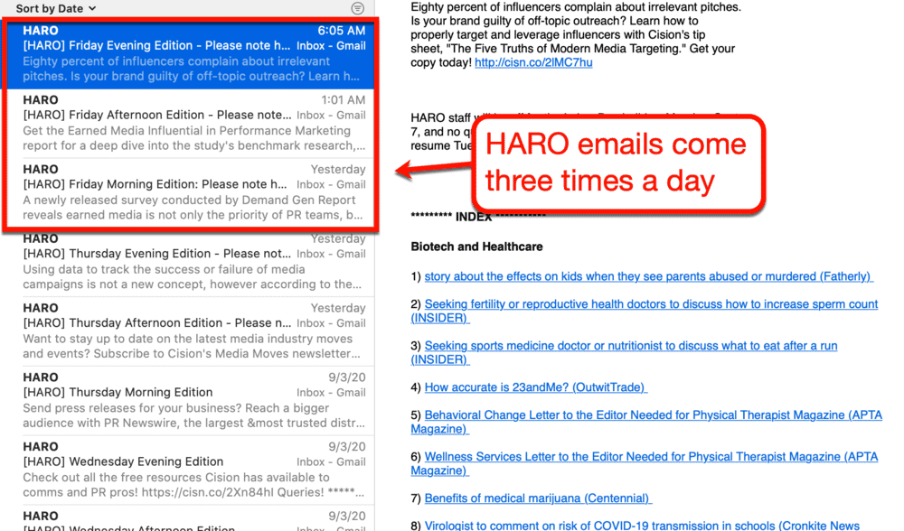 哈罗德的邮件安排