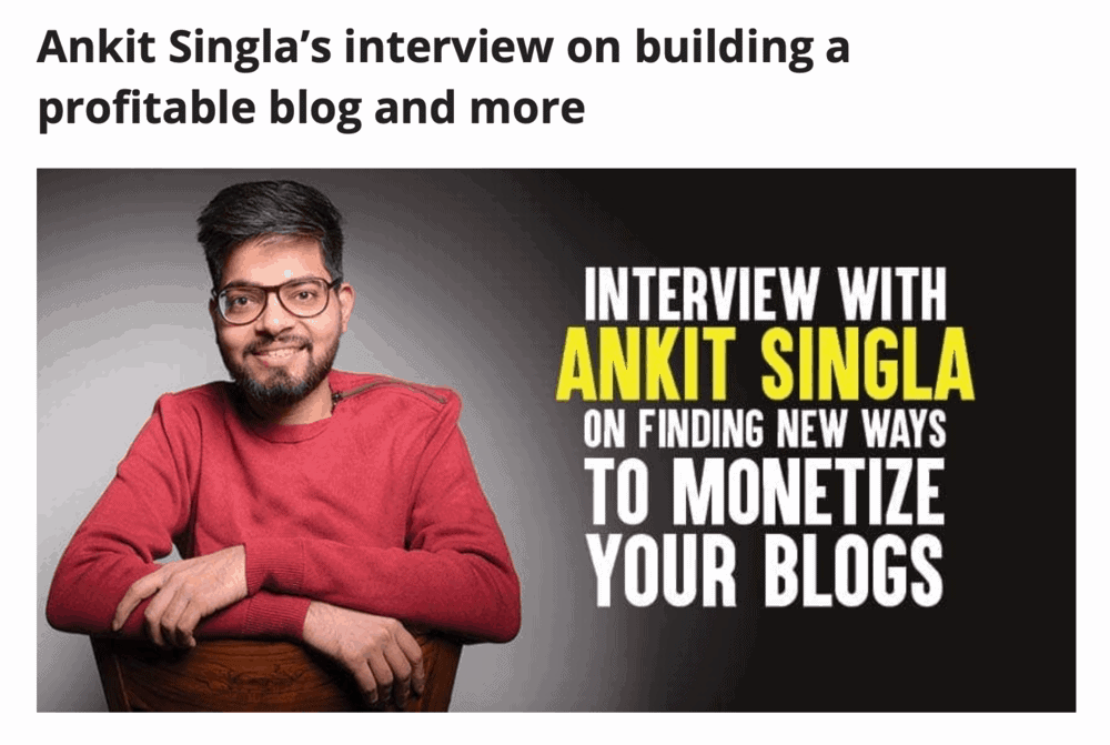 我对博客热情的采访
