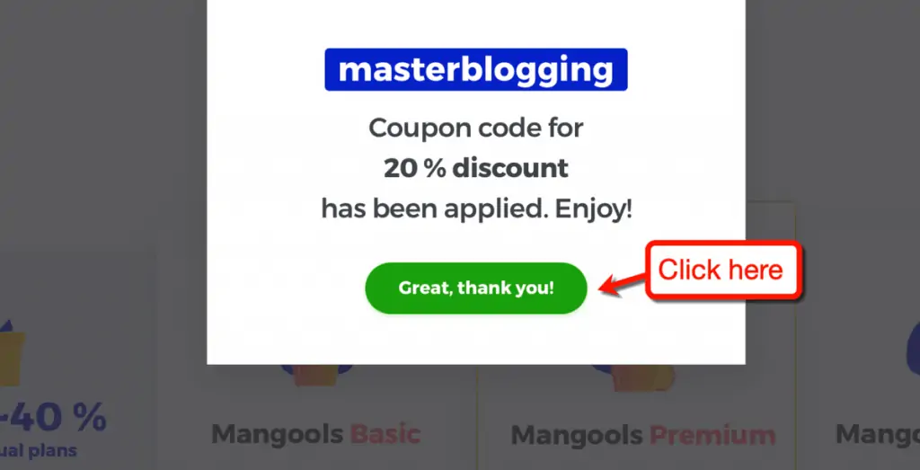 MasterBlogging Coupon Code for Mangools博客优惠券代码
