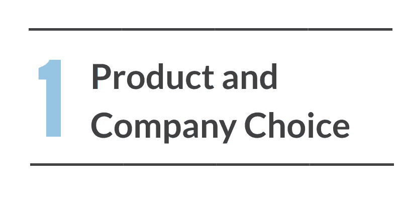产品与公司选择